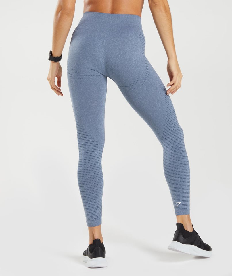 Women's Gymshark Vital Seamless 2.0 Leggings Blue | CA ND67A8